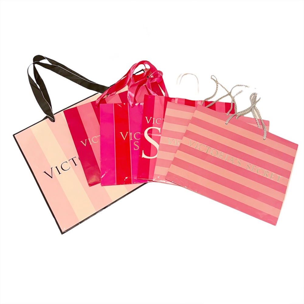Victoria’s Secret Paper Shopping Bags Set of 6